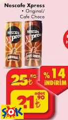NESCAFE XPRESS SOĞUK KAHVE ORİGİNAL/ CAFE CHOCO